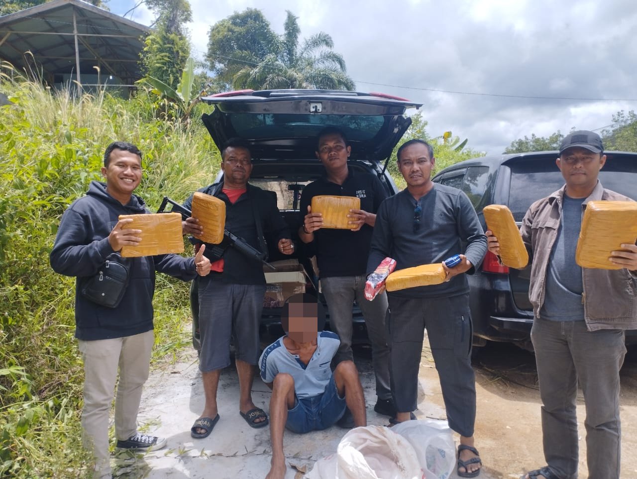 Polres Pakpak Bharat Gagalkan Peredaran Narkotika, Seorang Residivis bersama 7 Kg Narkotika Jenis Daun Ganja Siap Edar Diamankan