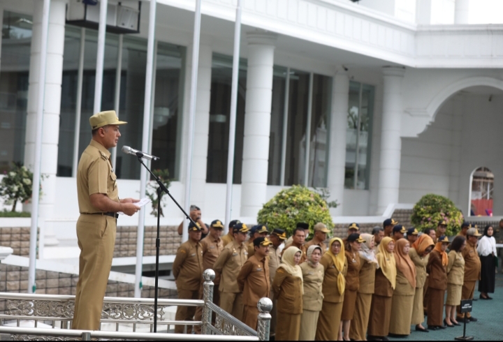 Pimpin Apel Pagi,  Wagub Ijeck Sampaikan Salam Perpisahan dan Pesan Ini
