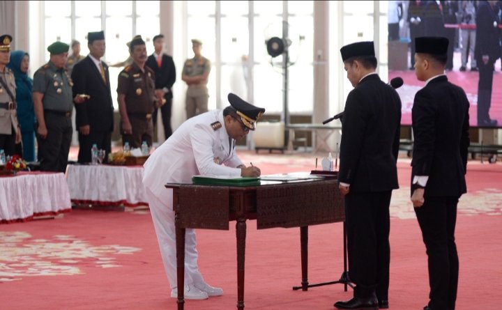 Lantik Pj Walikota Padangsidimpuan, Pj Gubernur Hassanudin Minta Agar Bekerja Lebih Cepat