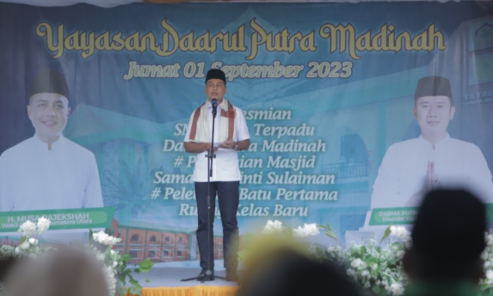 Resmikan SMK IT Daarul Putra Madinah, Ijeck Ingatkan Generasi Muda Bangun Kampung