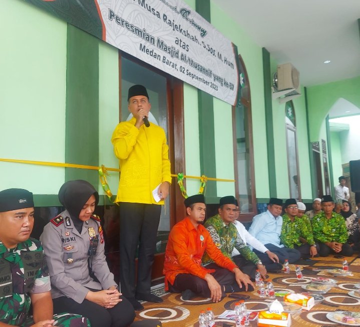 Wagubsu Musa Rajekshah Resmikan Masjid Al Mussanif Al Abror ke 37, Ijeck: Insyallah 100 Mesjid Kini Sedang Dibangun