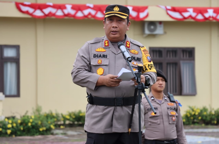 Polres Palas Laksanakan Apel Gelar Pasukan Operasi Zebra Toba 2023,Ini Arahan AKBP Diari Astetika