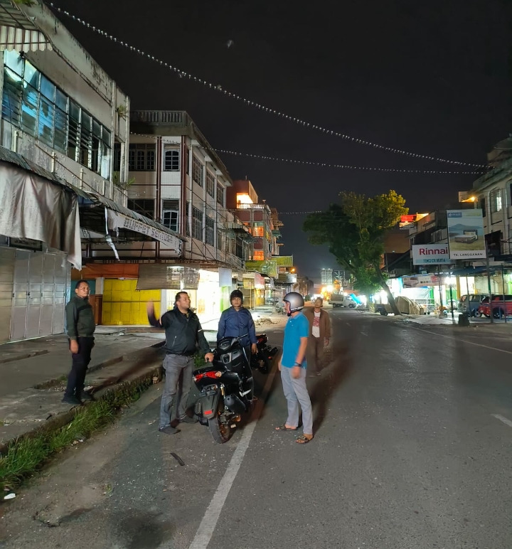 Antisipasi 3C,Kasat Reskrim Polres Padangsidimpuan Pimpin Patroli Malam