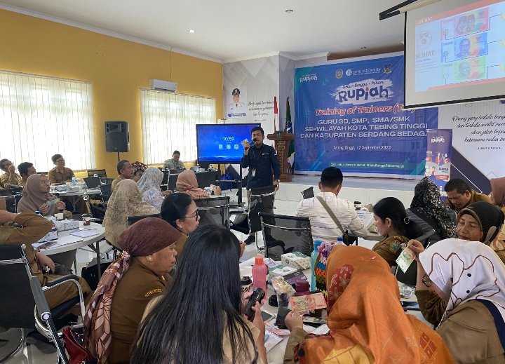 Deputi KPw BI Suharman Tabrani: Bank Indonesia Berikan Pemahaman Cinta Bangga Rupiah Kepada 130 Guru Se Kabupaten Sergai dan Tebing Tinggi