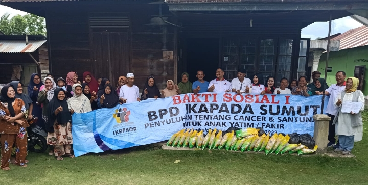 IKAPADA Sumut Bergerak,Salurkan Bansos dan Beasiswa Pendidikan sesuai Tema 