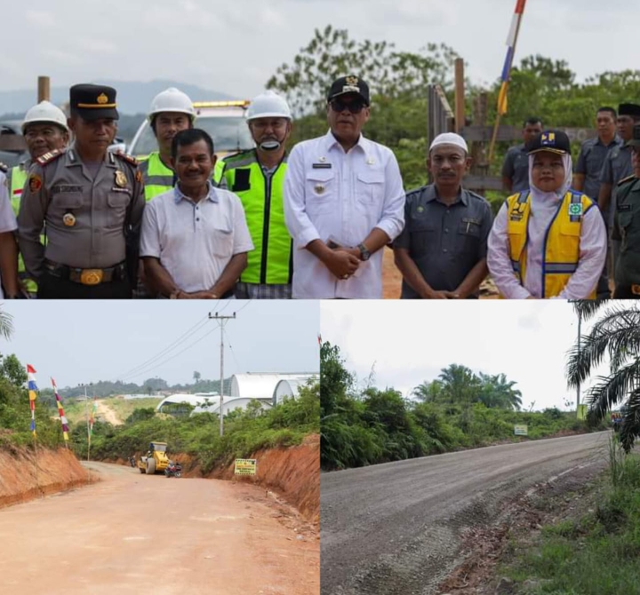 Hari Terkhir di Pantai Barat, Bupati Madina Sukhairi Nasution Tinjau Pembangunan Jalan Tabuyung - Manuncang