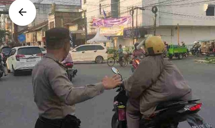 Satgas Preemptif Polres Asahan, Gelar Penyuluhan Teguran kepada Pengemudi Roda 2 dan Roda 3