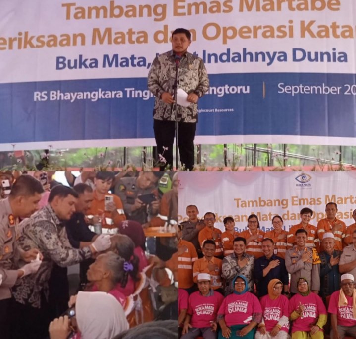 Ketua DRPD Tapsel Abdul Basith :Hadiri  Operasi Katarak di RS Bhayangkara Batangtoru , ApresiasiP T Agincourt Resources