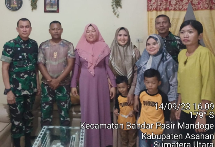 Dandim 0208/Asahan Peduli, Santuni Istri Prajurit Yang Sakit Tinggal di Pelosok Desa