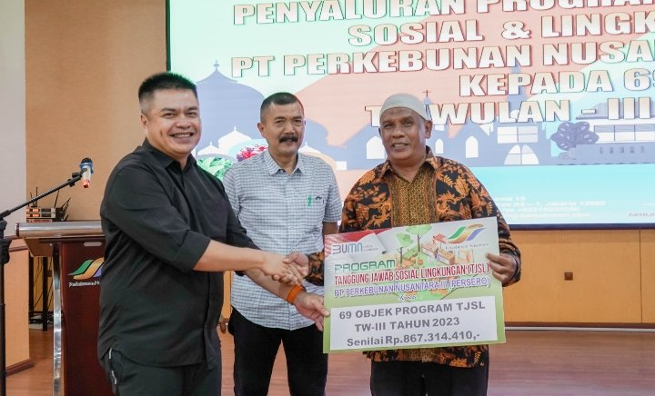 PTPN III (Persero) Salurkan Dana Program TJSL Periode Triwulan III Tahun 2023 Kepada 69 Objek Penerima