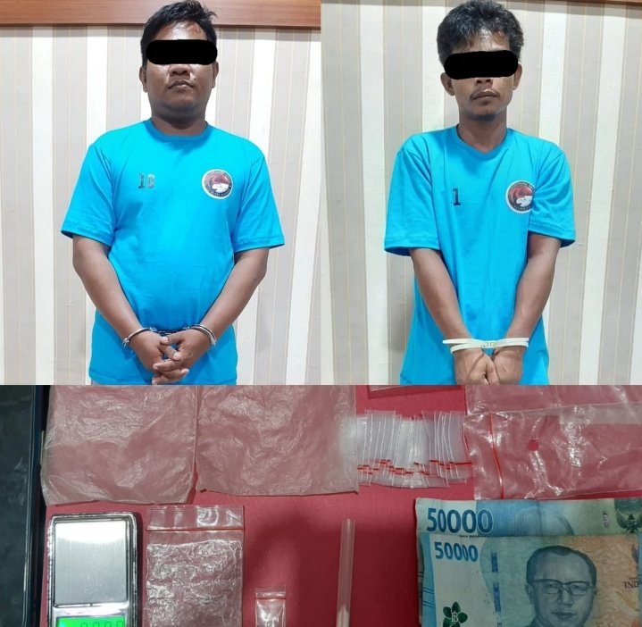 2 Pengedar Sabu Ditangkap Unit Reskrim Polsek Simpang Empat