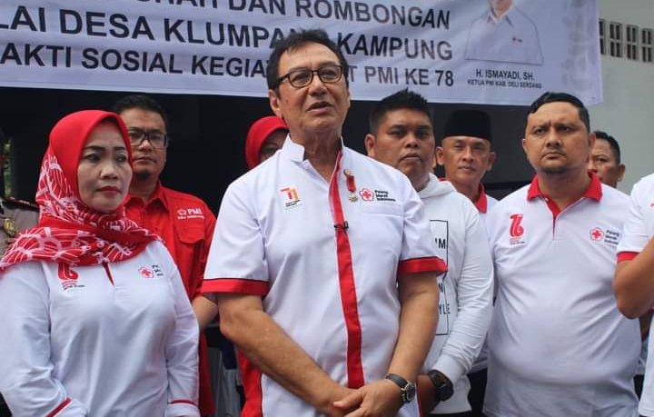 Jelang HUT ke - 78,PMI Sumatera Utara Gelar Bakti Sosial : Ratusan Paket Sembako Disalurkan