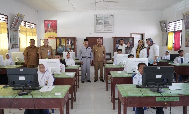 Bupati Asahan Tinjau Pelaksanaan ANBK Tahun 2023 Hari Terakhir