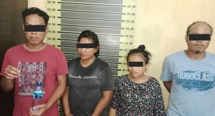 Tim Reskrim Polsek Barumun Ringkus Empat orang Mau Pesta Sabu,Ini Keterangan Kapolres AKBP Diari Astetika