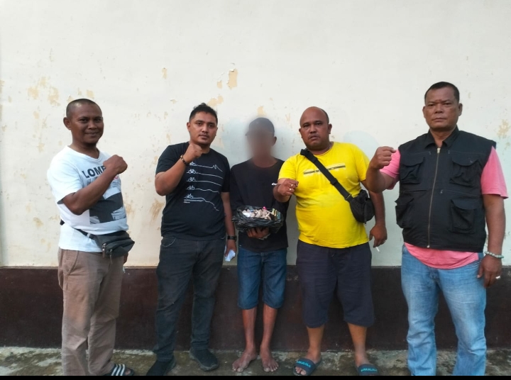Kapolsek Hutaimbaru Pimpin Penangkapan Pengedar Ganja di Aek Korsik