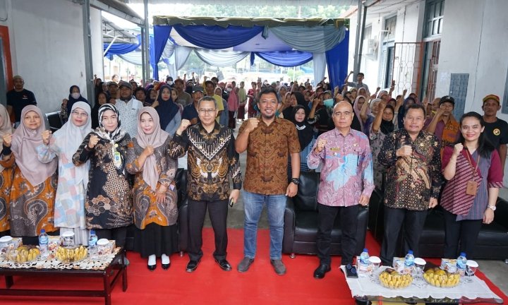 Bupati Asahan Salurkan Bantuan Pangan Cadangan Beras Pemerintah