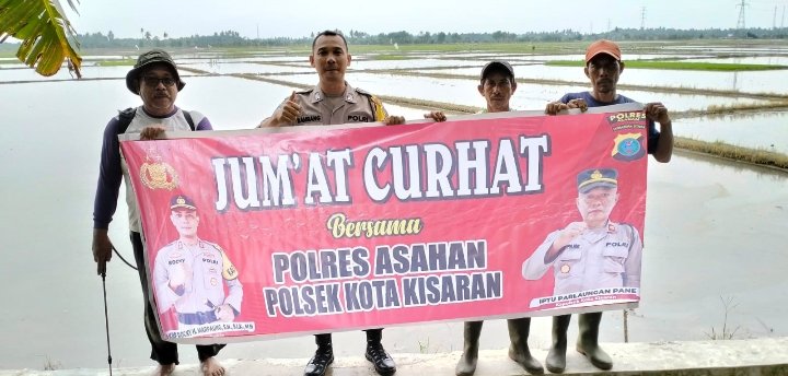 Bhabinkamtibmas Polsek Kota Kisaran Timur Gelar Jumat Curhat, Ini Pembahasanya