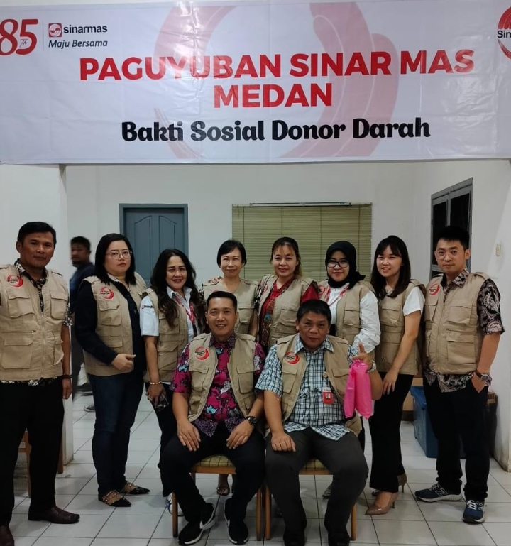 Pengurus Baru, Paguyuban Sinar Mas Medan Gelar Donor Darah
