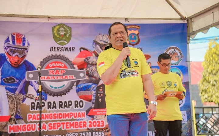 Irsan Nasution Lepas Grand Rap Martrail Dari Pendopo Kantor Walikota Padangsidimpuan