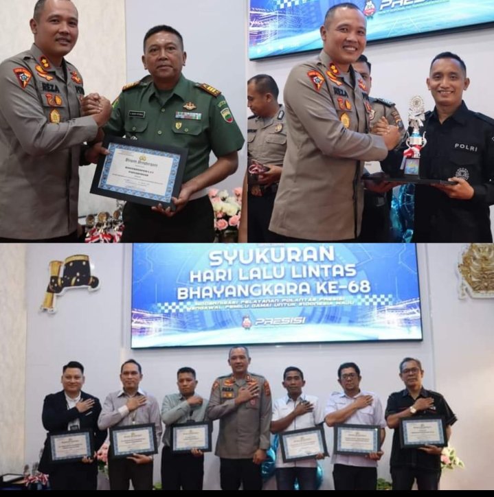 Polres Madina Gelar Syukuran HUT Bhayangkara Lalu Lintas ke - 68, AKBP Reza CAS : Kamtibmas Dapat Terjaga dengan Hubungan dan KomunikasiÂ  Baik