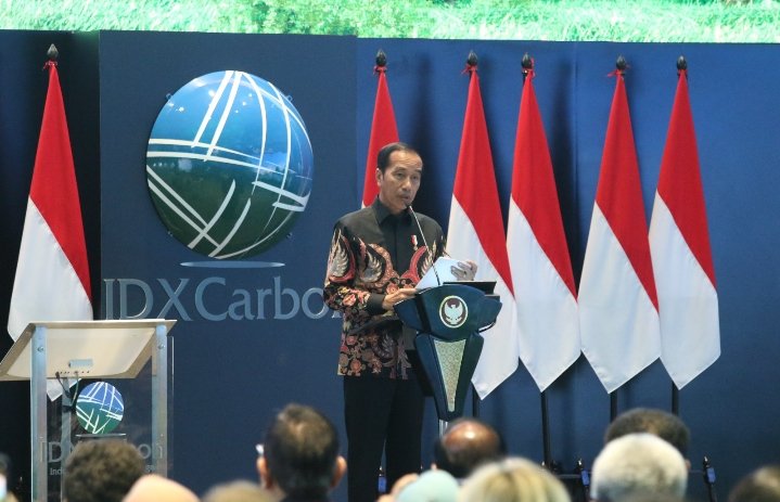 Presiden Joko Widodo Resmikan Bursa Karbon Indonesia