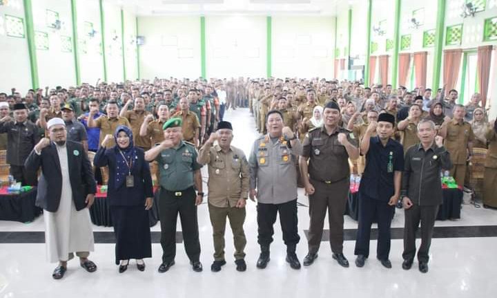 Plt Bupati Palas Resmi Buka RAKORDA Pemerintah Kabupaten Bersama TNI dan Polri