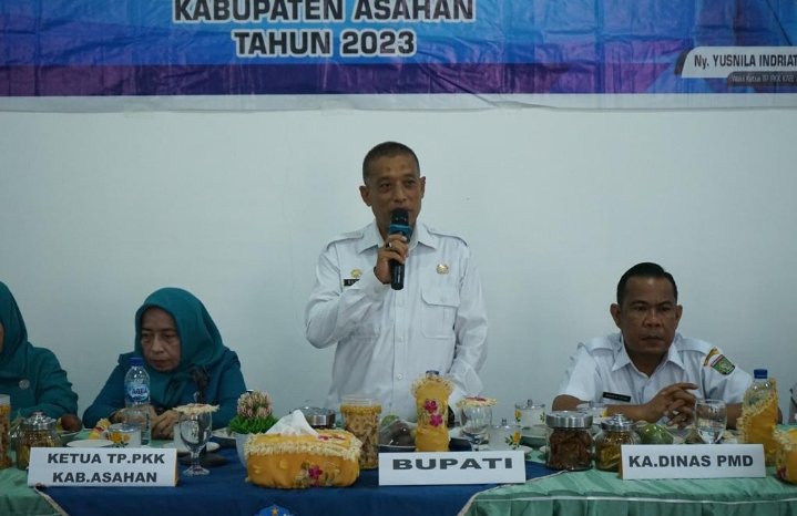 Asisten Pemerintahan dan Kesejahteraan Rakyat Buka Rakornis TP PKK Asahan di Kecamatan Tanjung Balai