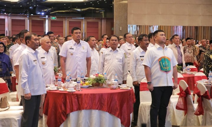 Bupati Asahan Ikuti Deklarasi Pemilu Damai dan Penandatanganan Kesepakatan Pendanaan Bersama Pilkada Serentak 2024