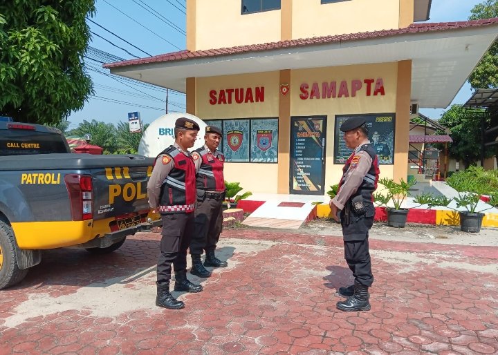 Personel Sat Samapta Polres Asahan Patroli Perintis Presisi, Diobjek Vital