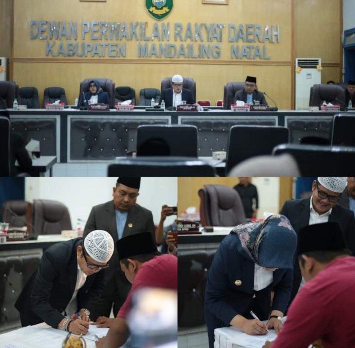 Rancangan P-APBD Madina Disetujui Rp 1,7 Triliun