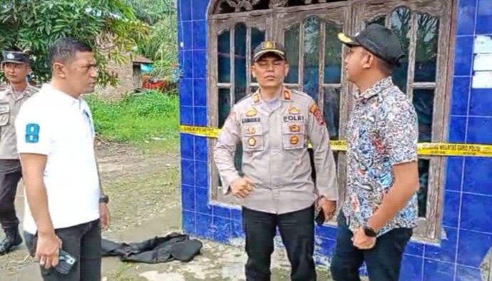 Gerebek Lokasi Perjudian Tembak Ikan, Polsek Pantai Cermin dan Forkompimcam Pasang Police Line