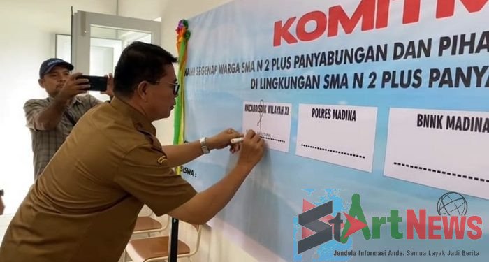 SMA Negeri 2 Plus Panyabungan Komitmen  Berantas Narkoba dan Judi Online, Ini Kata Oloan NasutionÂ