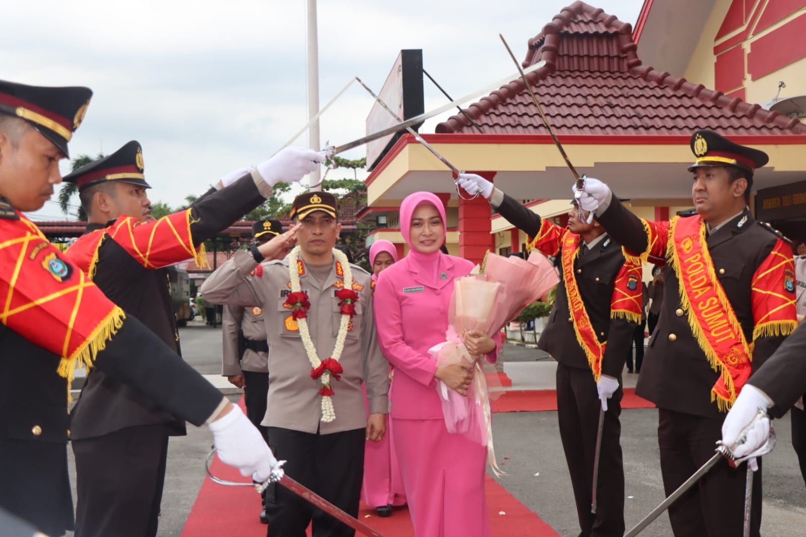 Penyambutan Kapolresta Deli Serdang baru dan giat pisah sambut Kapolresta Deli Serdang