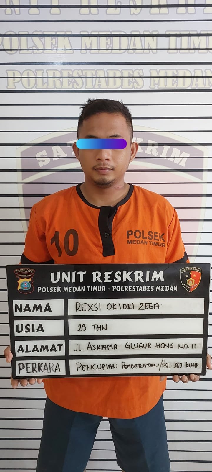 Polsek Medan Timur Ringkus Pelaku Curanmor di Jalan Pimpinan