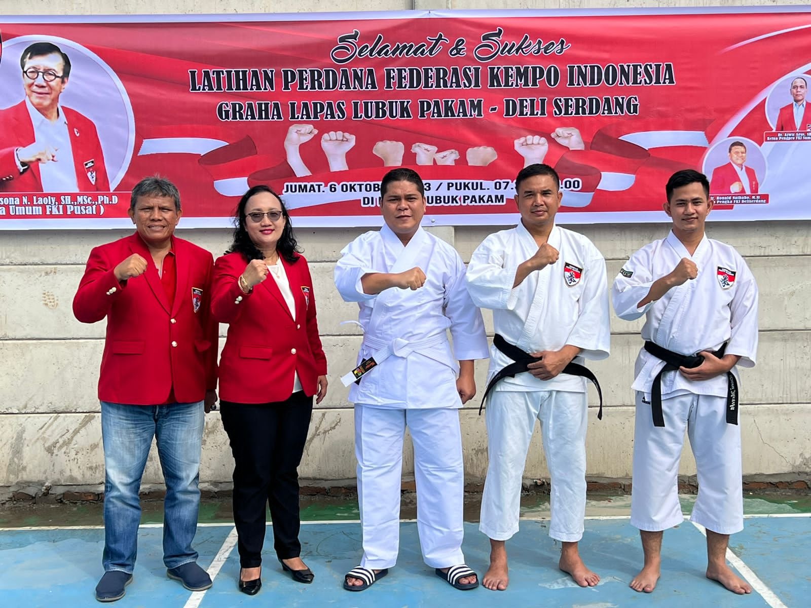 Resmikan KEMPO GRAHA Lapas Lubuk Pakam, Pegawai Lapas Lakukan Latihan Perdana