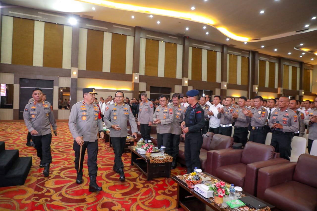 Polda Sumut Gelar Latihan Pra Operasi Mantap Brata Toba 2023-2024