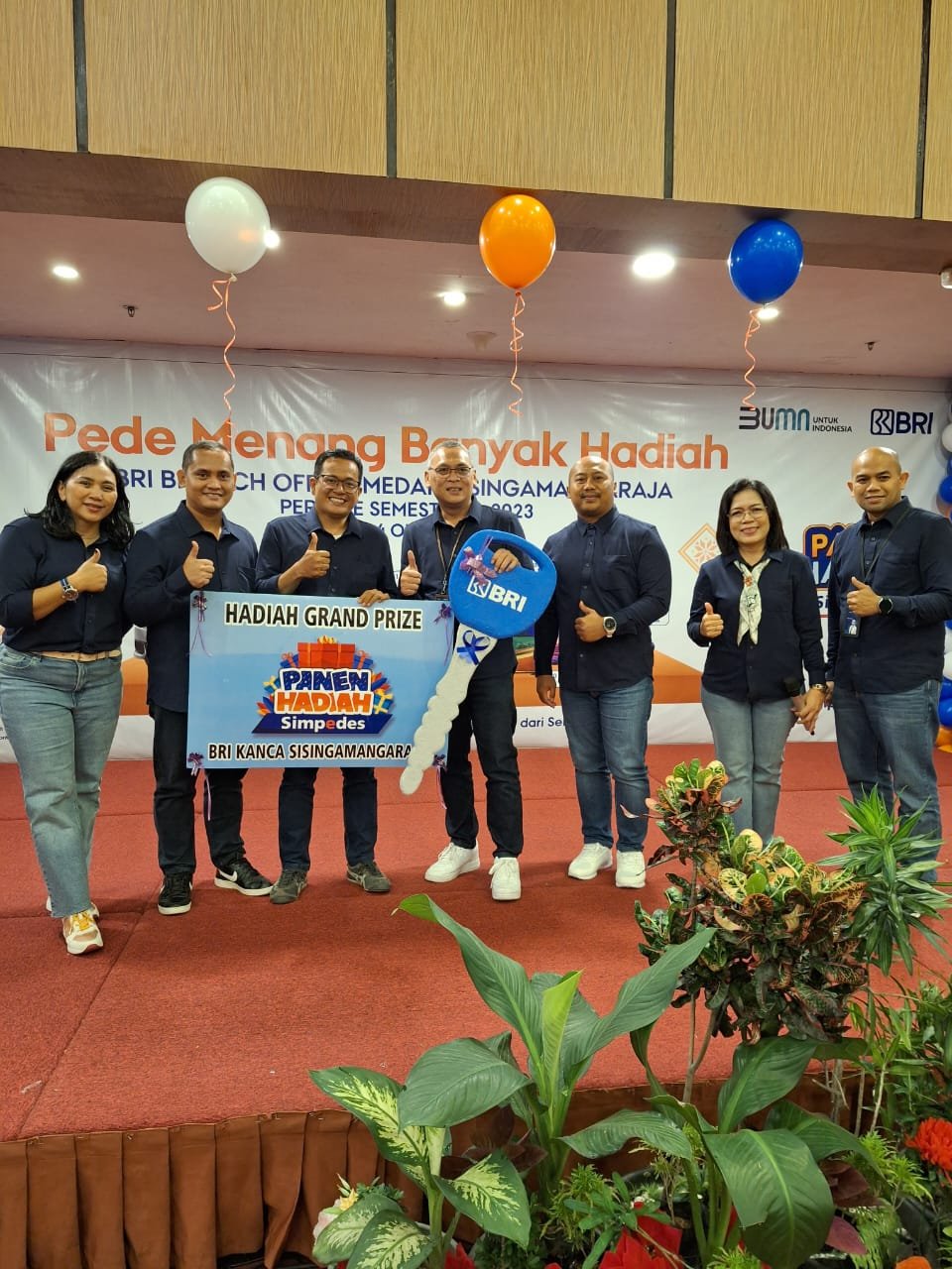 BRI BO Medan Sisingamangaraja  Gelar Undian Panen Hadiah Simpedes