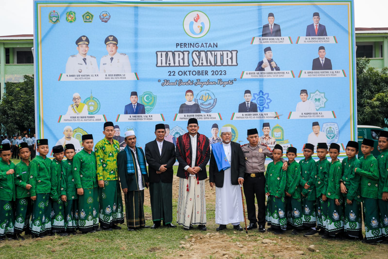 Diikuti Ratusan Santri, Bobby Nasution Jadi Pembina Upacara Peringatan Hari Santri Nasional