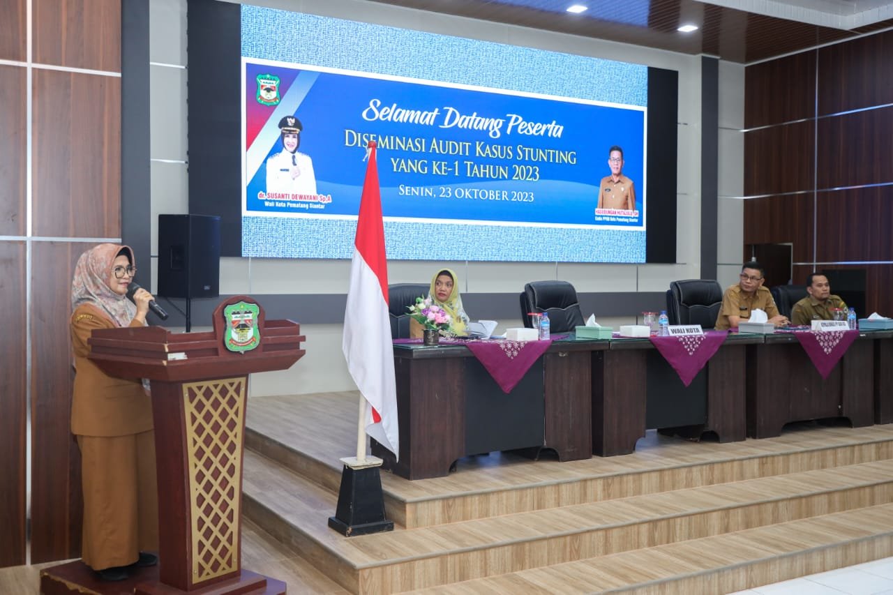 Wali Kota membuka kegiatan Diseminasi Audit Kasus Stunting ke-1 Tahun 2023