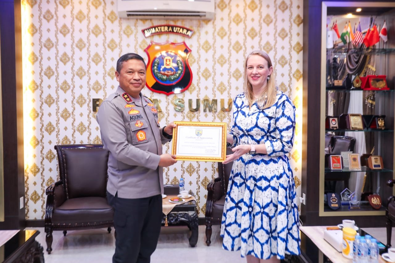 Polda Sumut Terima Penghargaan dari Kedubes Amerika Karena Hal Ini