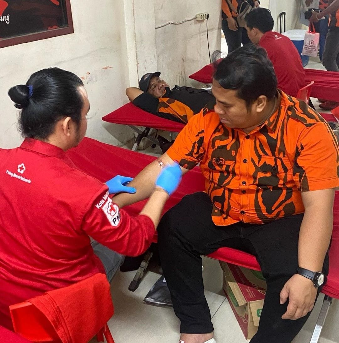Rangkaian HUT Pemuda Pancasila ke 64, Ratusan Kader PP Ikut Donor Darah dan Berbagai Kegiatan, Dukung Kodrat Shah jadi DPR RI