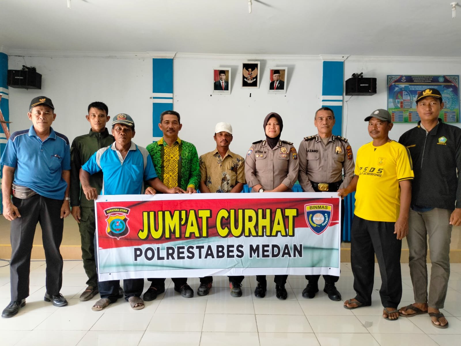 Sat Binmas Restabes Medan Tampung Usul Saran Warga Desa Tanjung Rejo