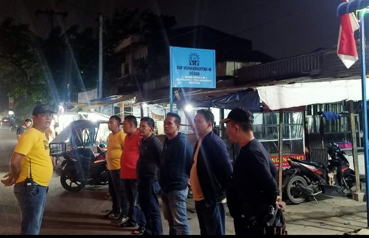 Pimpin Apel Patroli Mobile 3C dan Genk Motor, Kanit Reskrim Polsek Medan AreaÂ  Sampaikan Pesan Kapolsek