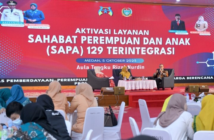 Pemprov Aktivasi Layanan SAPA 129 Terintegrasi, Masyarakat Sumut Lebih Mudah Melaporkan Tindak Kekerasan Pada Perempuan dan Anak