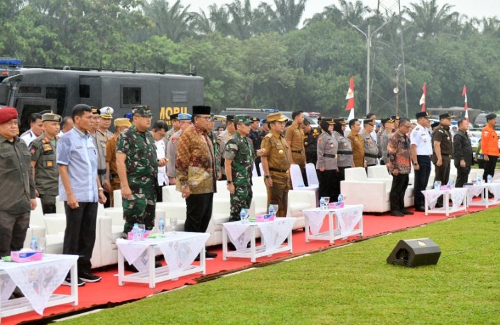 Apel Gelar Pasukan Ops Mantap Brata Toba, Pj Gubernur Sumut Hassanudin Ajak Masyarakat dan Stakeholder Sukseskan Pemilu 2024