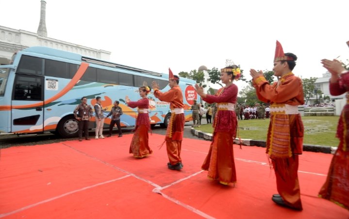 Terima Bus KPK RI,  Pemprov Sumut Sampaikan Berbagai Capaian Tata Kelola Pemerintahan