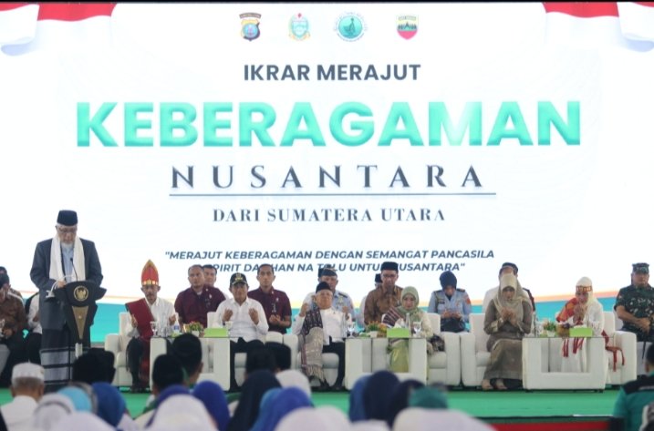 Ikrar Merajut Keberagaman Nusantara, Pj Gubernur Sumut Hassanudin Berharap Mantapkan Toleransi Anak Bangsa