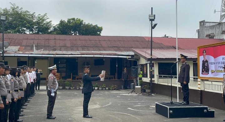 Polres Padangsidimpuan Gelar Upacara Peringatan Hari Kesaktian Pancasila, AKBP Dudung Setyawan : Nilai-nilai yang Terkandung Dihayati dan Diamalkan