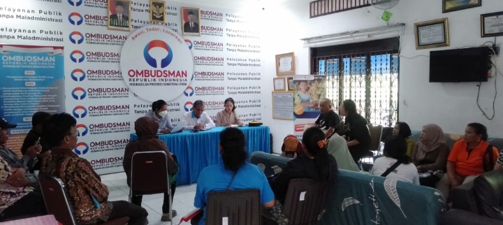 27 Pedagang Korban Kebakaran Pasar Delima Indra Putra Batubara Ngadu ke Ombudsman Sumut