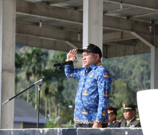 Bupati Pakpak Bharat Pimpin Upacara Peringatan Hari Kesaktian Pancasila